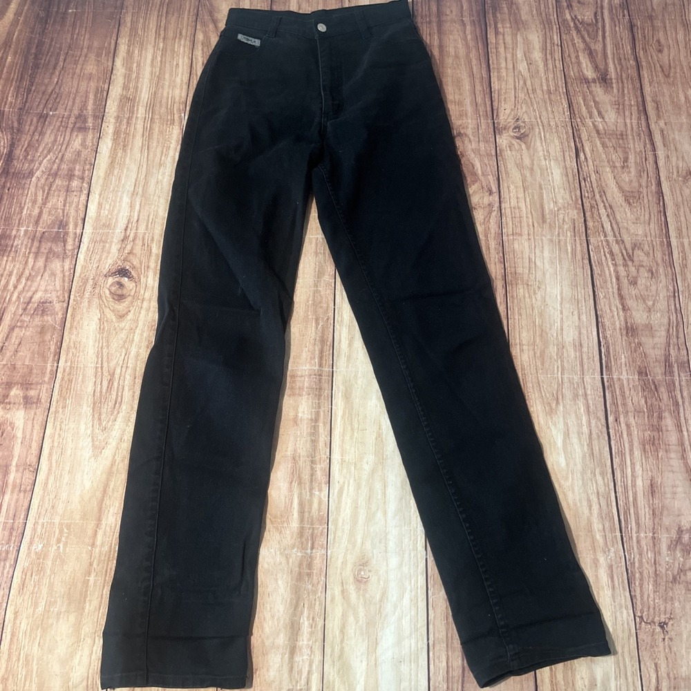 VTG Roper Black Size 7 Western High Waisted Denim Jeans